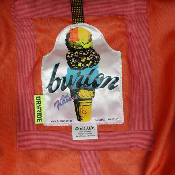 Medium Burton Snowboard 3L Zephyr Jacket Buffalo Plaid BlackRedBrown FreeShip - Picture 7 of 11